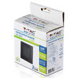 Senzor miscare cu microunde, perete, crepuscular, 3-2000 lux, 180 grade, 1200W, Distanta de detectie 15 m, IP20, Negru