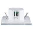 Senzor de miscare cu microunde, crepuscular, 3-2000 lux, 180 grade, 1200W, Distanta de detectie 15 m, IP20, Alb