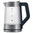 Fierbator electric cordless, Sticla si Inox 1.7l, putere 2200 W, cana gradata, iluminare colorata