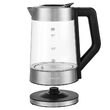 Fierbator electric cordless, Sticla si Inox 1.7l, putere 2200 W, cana gradata, iluminare colorata