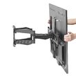 Suport de perete 37"-80", Mobil, negru, max 45 kg, VESA 200 x 200 pana la 600 x 400