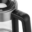 Fierbator electric cordless, Sticla si Inox 1.7l, putere 2200 W, cana gradata, iluminare colorata