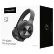 Casti Over the Ear pliabile, K&M, Wireless, Bluetooth, Autonomie 25 ore, Microfon, diametru 40 mm, Negru