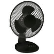 Ventilator de birou, 2 viteze, Negru, 25 W, Diametru 23 cm