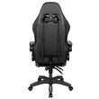 Scaun gaming, Negru/Gri, max 150 kg, 2 x perne, 5 roti, Spatar reglabil 145°, Inaltime reglabila sezut 42-52 cm