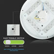 Plafoniera led, 3 culori lumina, diametru 500 mm, 3900 lm, 36W, 220-240VAC