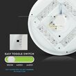 Plafoniera led, 3 culori lumina, diametru 350 mm, 2600 lm, 24 W, 220-240VAC