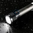 Lanterna led cu acumulator, Philips 100 lm, raza 60 m, Aluminiu, 3 W