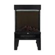 Semineu electric, Negru, 2 trepte 600/1200 W, efect flacara, Led, 31 x 53 x 18 cm