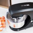 Mixer cu bol Teesa 1400 W, 6 viteze, Mecanism de înclinare automata, Funcția de impuls, Negru