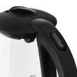 Fierbator electric cordless, Sticla 1.7l, putere 2200 W, filtru detasabil, cana gradata, lumina led