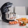 Mixer cu bol Teesa 1400 W, 6 viteze, Mecanism de înclinare automata, Funcția de impuls, Negru