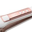 Placa de par cu invelis titan, 14 temperaturi reglabile intre 100 si 230 °C, 55 W, Display alb cu iluminare de fundal