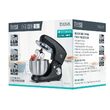 Mixer cu bol Teesa 1400 W, 6 viteze, Mecanism de înclinare automata, Funcția de impuls, Negru
