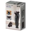 Aparat de ras cu acumulator Li-Ion, 3 capete rotative, oscilante, cutite Inox, 60 min, Motor silentios 3W
