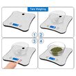 Cantar de bucatarie Smart iOS, Android, 2xAAA, Inox/Plastic, 1g-5kg