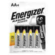 Set 4 baterii alcaline Energizer LR6, AA, 1.5 V