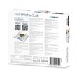 Cantar de bucatarie Smart iOS, Android, 2xAAA, Inox/Plastic, 1g-5kg