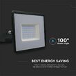 Proiector led, 50W, 6000K, IP65, 4300 lm, Negru, aluminiu
