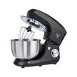 Mixer cu bol Teesa 1400 W, 6 viteze, Mecanism de înclinare automata, Funcția de impuls, Negru