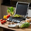 Grill electric Adler Inox 2000 W, suprafata striata/neteda, 36.5 x 36 x 14 cm