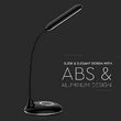 Lampa de birou Smart, incarcare inductiva telefon, 5W, 400 lm, Negru, Material carcasa ABS si aluminiu, 143 x 127 x 310 mm