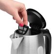Fierbator electric cordless, Inox 1.7l, putere 2200 W, filtru detasabil, cana gradata, IP20