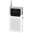 Mini radio portabil AM/FM, Antena telescopica, 2xAAA, Alb