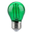 BEC LED G45 E27 2W CU FILAMENT LUMINA VERDE