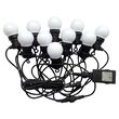 Ghirlanda luminoasa cu 10 becuri led, E27, Alb Cald 3000K, 5 W, IP44, lungime 5 m