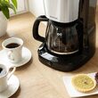 Cafetiera cu display digital, 1000W, bol din sticla, capacitate 1.25 l, Negru-Argintiu