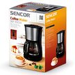 Cafetiera cu display digital, 1000W, bol din sticla, capacitate 1.25 l, Negru-Argintiu