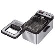 Friteuza inox 2200 W, capacitate 3.2 l, maner detasabil, 5 programe