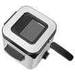 Friteuza cu ulei, Inox, 900 W, capacitate 1.5 l, maner detasabil, 210 x 270 x x 220 mm