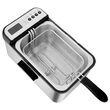 Friteuza inox 2200 W, capacitate 3.2 l, maner detasabil, 5 programe