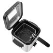 Friteuza cu ulei, Inox, 900 W, capacitate 1.5 l, maner detasabil, 210 x 270 x x 220 mm