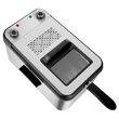 Friteuza inox 2200 W, capacitate 3.2 l, maner detasabil
