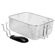 Friteuza inox 2200 W, capacitate 3.2 l, maner detasabil