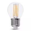 Bec led cu filament, forma G45, E27, putere 6W, 4000K Alb neutru