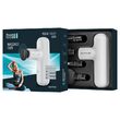 Aparat electric de masaj, Teesa Portabil, 4 reglaje viteza, 4 varfuri interschimbabile, Alb, Acumulator 2 Ah, 25 W