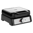 Aparat pentru 2 Wafe, Teesa 1600 W, Termostat, Aluminiu/Inox