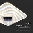 Plafoniera led, Dimabil, 150 W, 15500 lm, culoare lumina 3 in 1, IP20, telecomanda