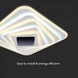 Plafoniera led, Dimabil, 150 W, 15500 lm, culoare lumina 3 in 1, IP20, telecomanda