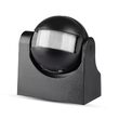 Senzor de miscare, Negru, 360 grade, max 300W, IP44, detectare 12 m, 86.4 x 60.4 x 98 mm