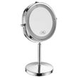 Oglinda make-up cu led, 3 W, 30 lm, 6400K, lupa 3x, 135 x 205 x 325 mm, IP44, 4xAA