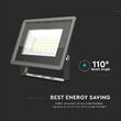 Proiector led 20W, 1650 lm, 4000K, IP65, aluminiu, 120 x 27 x 105 mm, negru