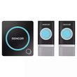 Sonerie wireless, 2 butoane, 48 melodii, IP44, 1 x baterie LR23A, 90 x 80 x 23 mm, Negru