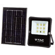Proiector led cu incarcare solara 6W, 6400K, telecomanda