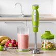 Blender de mana 1000 W, 2 viteze, cutite inox, 700 ml, tocare, zdrobire, tel