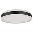 Plafoniera led dimmabil, lumina naturala 4000K, 1280 lm, Negru/Alb, 18 W, diametru 350 mm